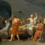 Think The Death of Socrates (French: La Mort de Socrate) is an oil on canvas painted by French painter Jacques-Louis David in 1787.