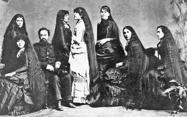 Seven Sutherland Sisters-long-hair