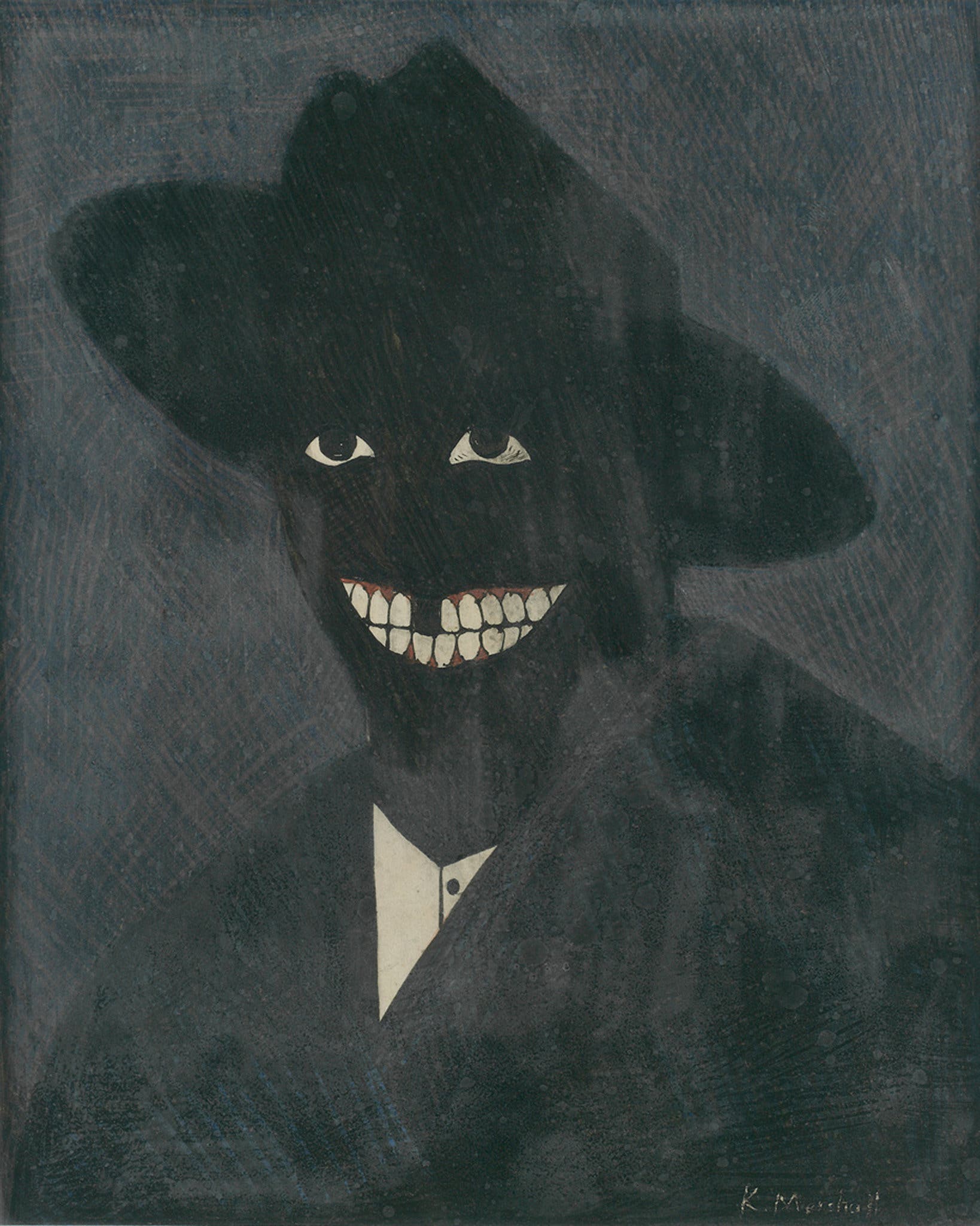 Kerry_James_Marshall_“A Portrait of the Artist as a Shadow of His Former Self,” 1980
